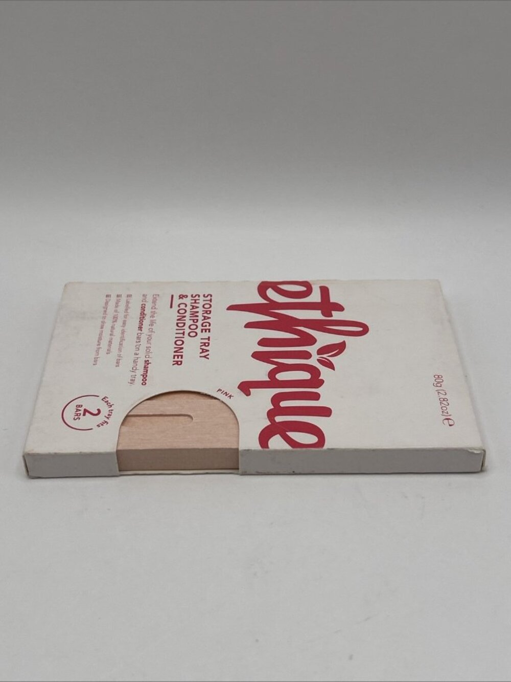 Ethique Storage Tray Pink for Solid Shampoo & Conditioner Hair Bars Fits 2 - Picture 7 of 11